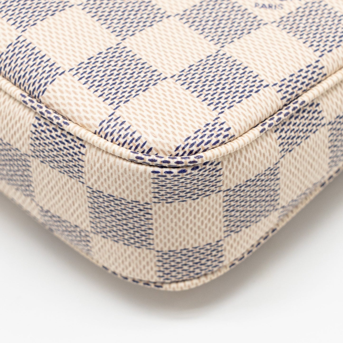 Louis Vuitton Pochette Accessories Damier Azur Canvas GHW