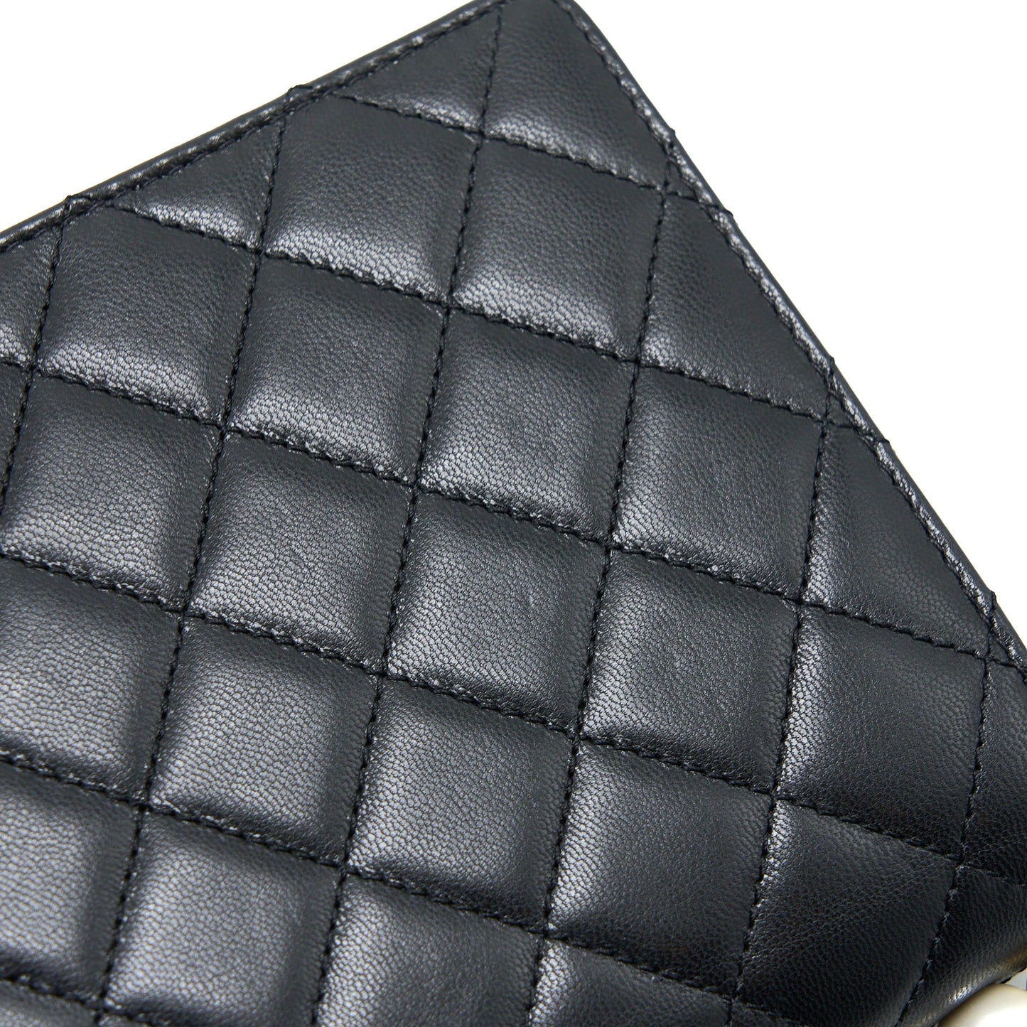 Chanel 20C Pearl Flap Bag Goatskin Black GHW