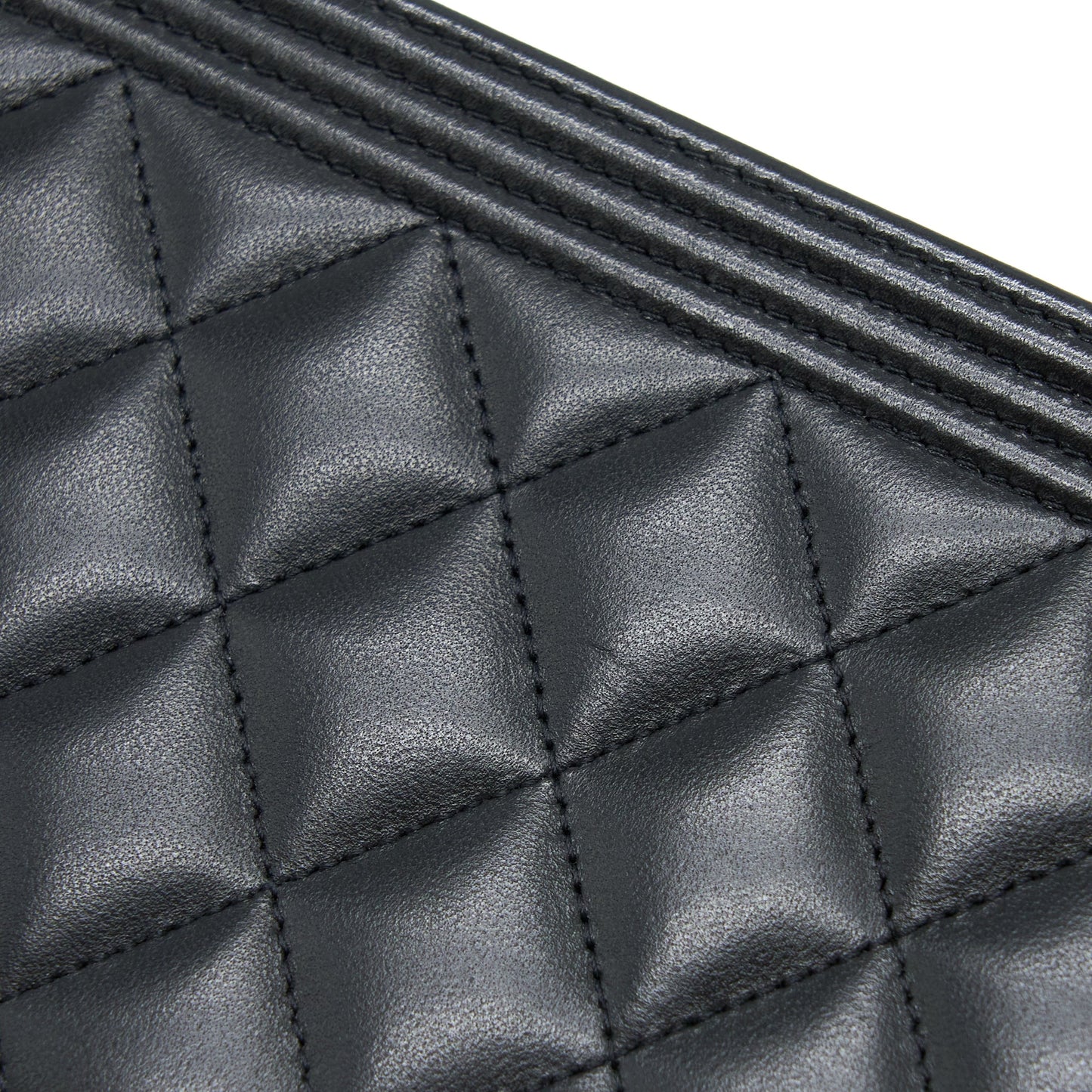 Chanel Boy Wallet on Chain Lambskin Black Brushed GHW