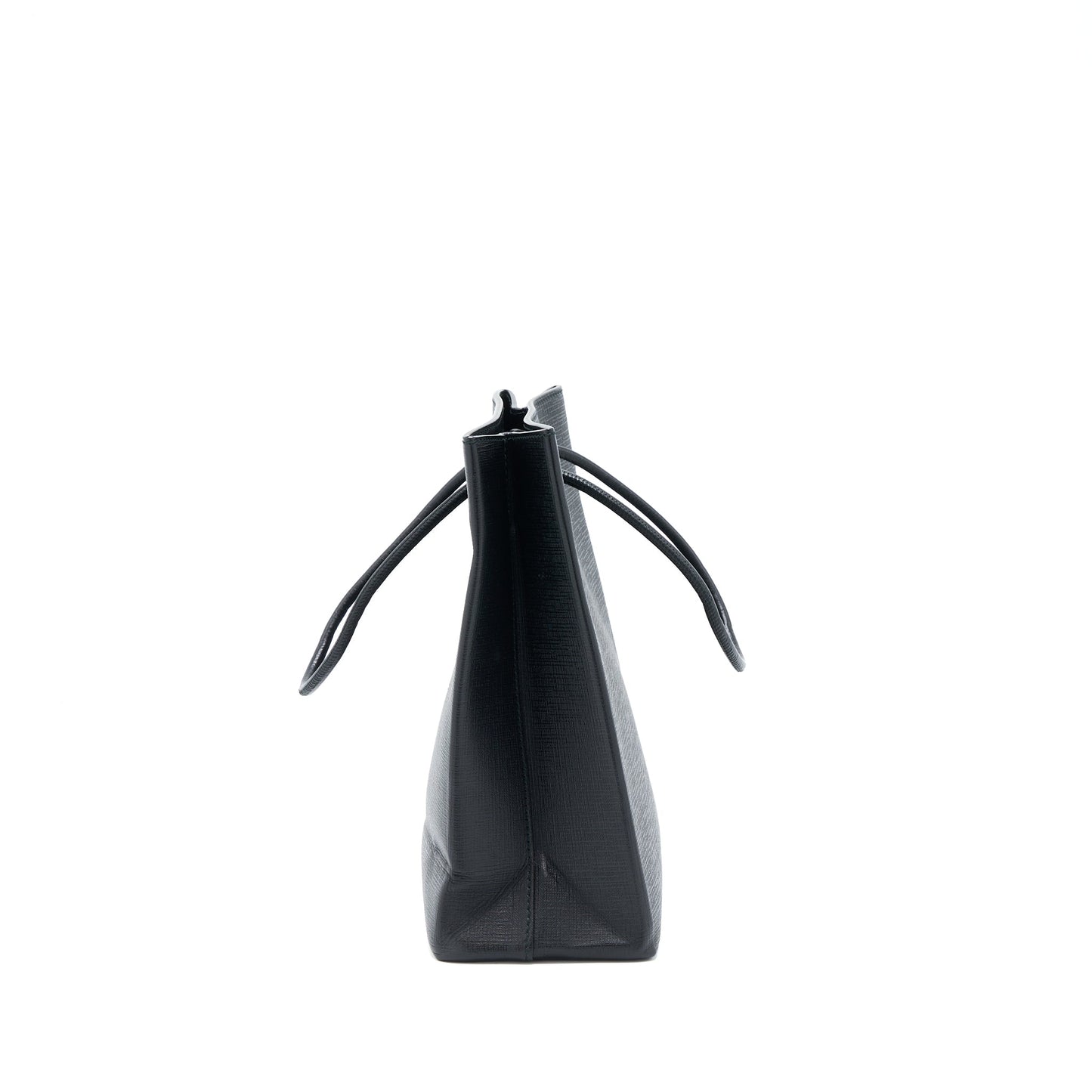 Balenciaga Top Handle Shopping Tote Bag Calfskin Black SHW