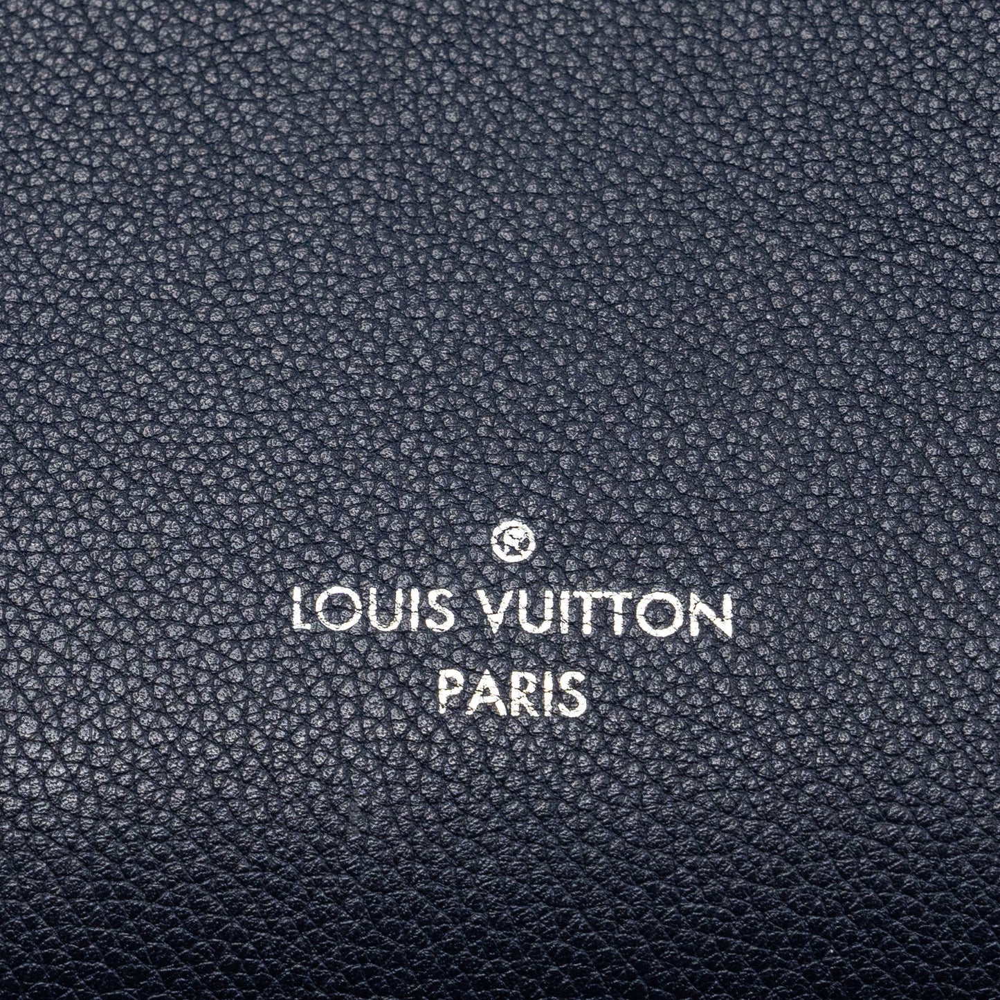 Louis Vuitton Lock Me Tote Bag Calfskin Navy SHW