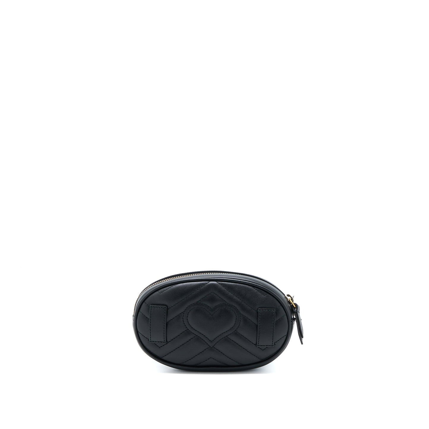 Gucci Marmont Round Belt Bag Black GHW