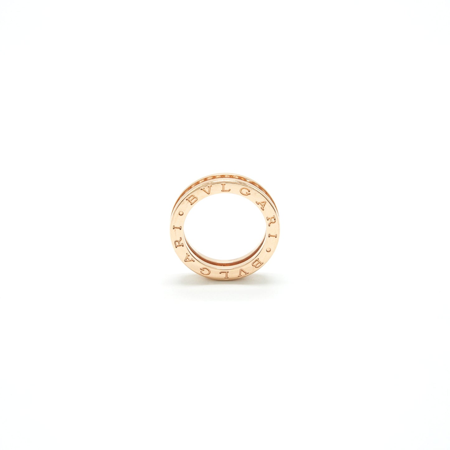 Bvlgari B.Zero Ring Size53 Rose Gold With Diamond