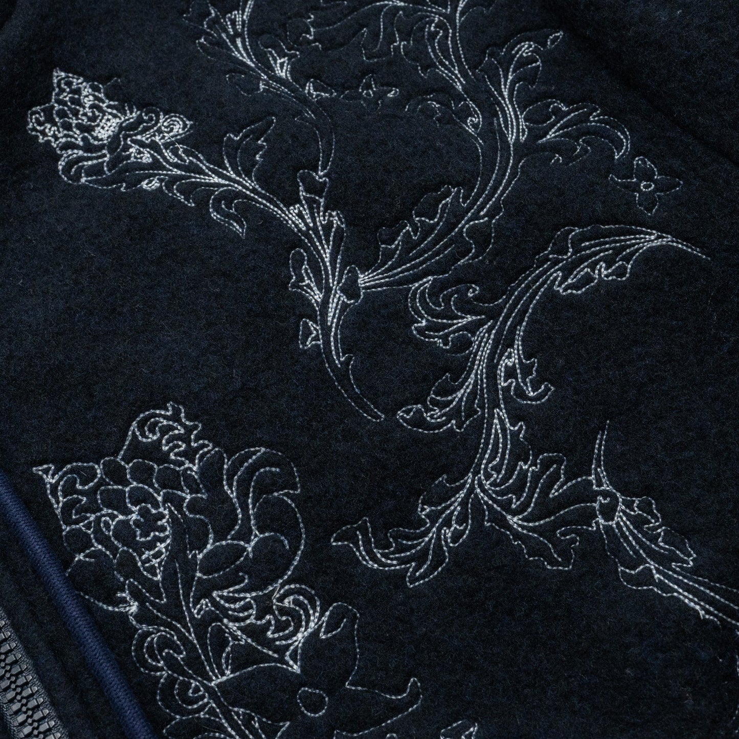 Louis Vuitton size M 2020-21FW printed zip hoodie dark blue