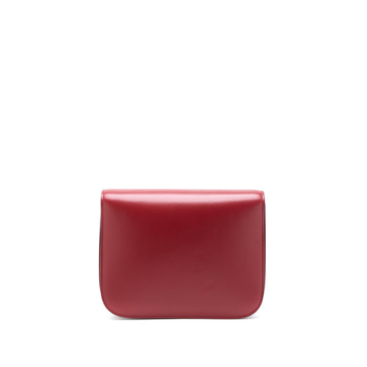 Celine Medium Classic Box Bag Calfskin Red GHW