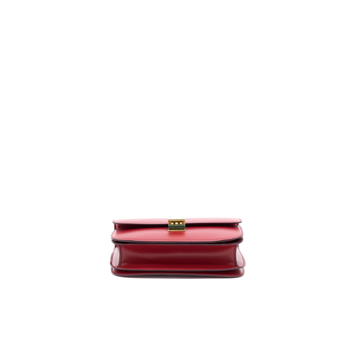 Celine Medium Classic Box Bag Calfskin Red GHW