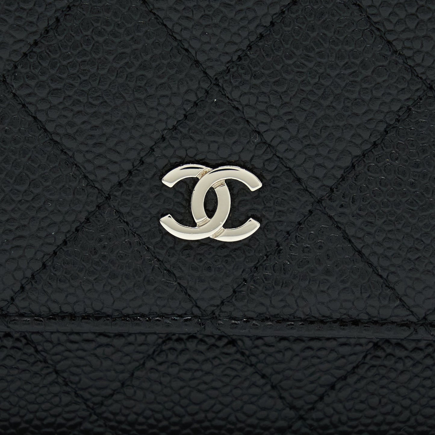 Chanel Classic Wallet On Chain Caviar Black SHW