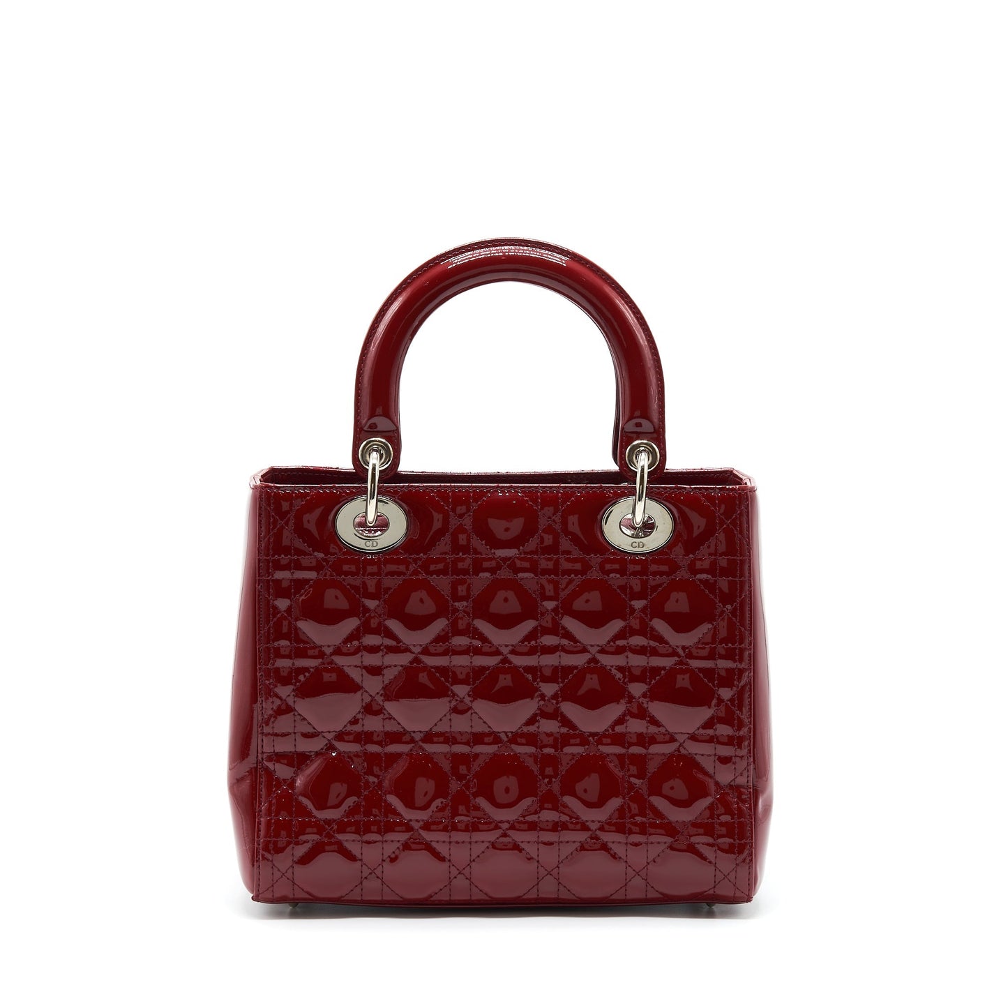 Luxury Dior Medium Lady Luxury Dior Patent Red SHW