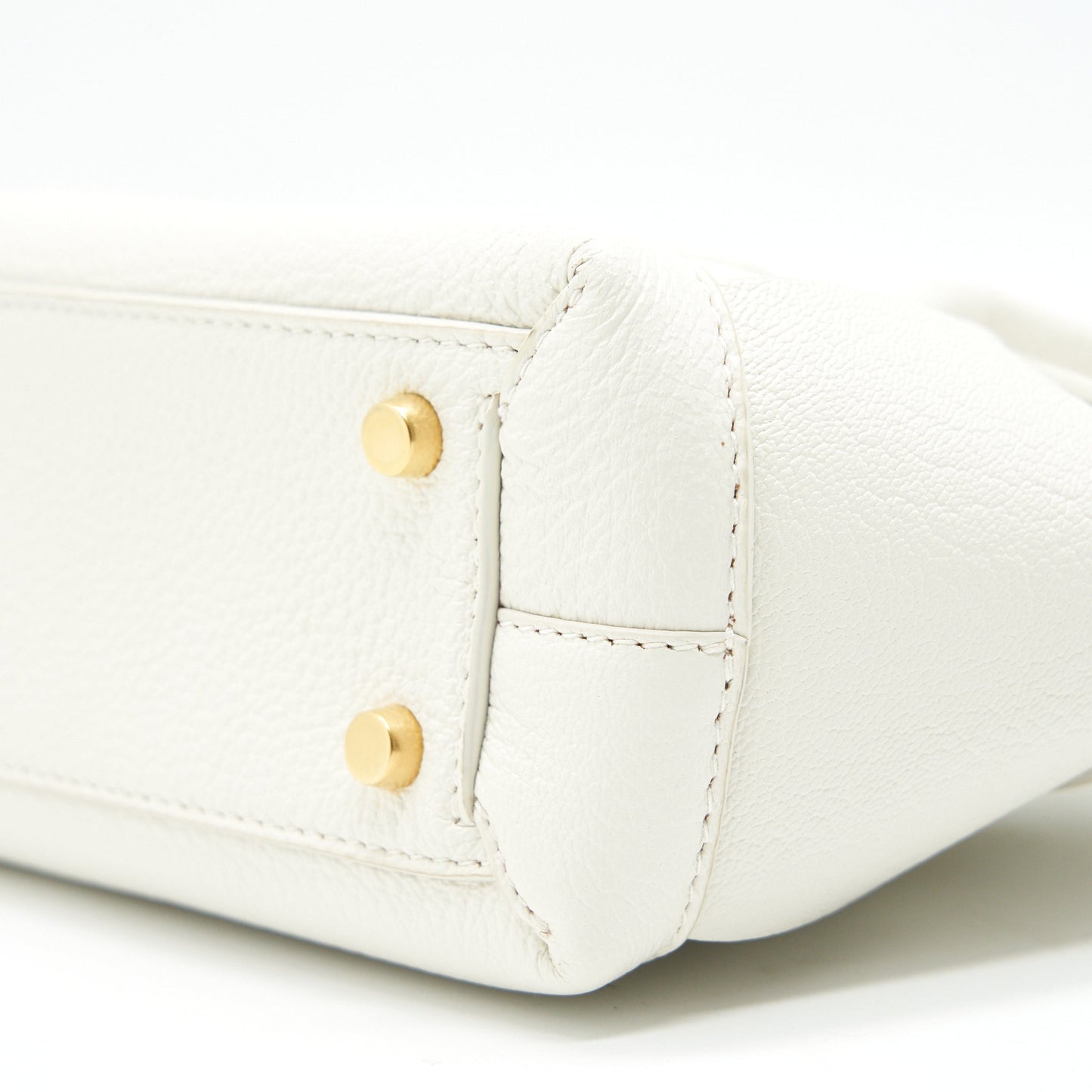 BOTTEGA VENETA MINI ARCO BAG WHITE