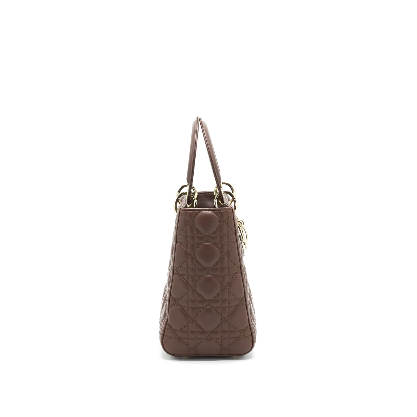 Luxury Dior medium Lady Luxury Dior Chocolate Brown LGHW