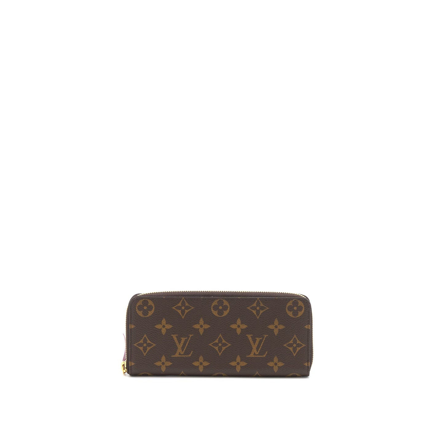 Louis Vuitton Clemence Long Wallet Monogram Canvas Fuchsia GHW