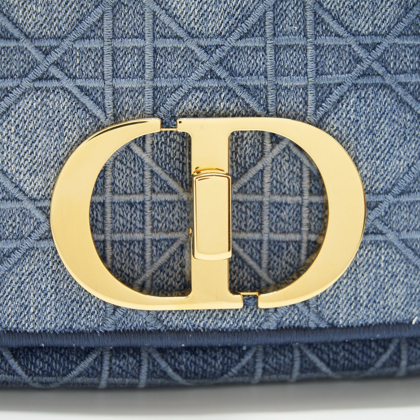 Luxury Dior Small Luxury Dior Caro Bag Denim Blue GHW