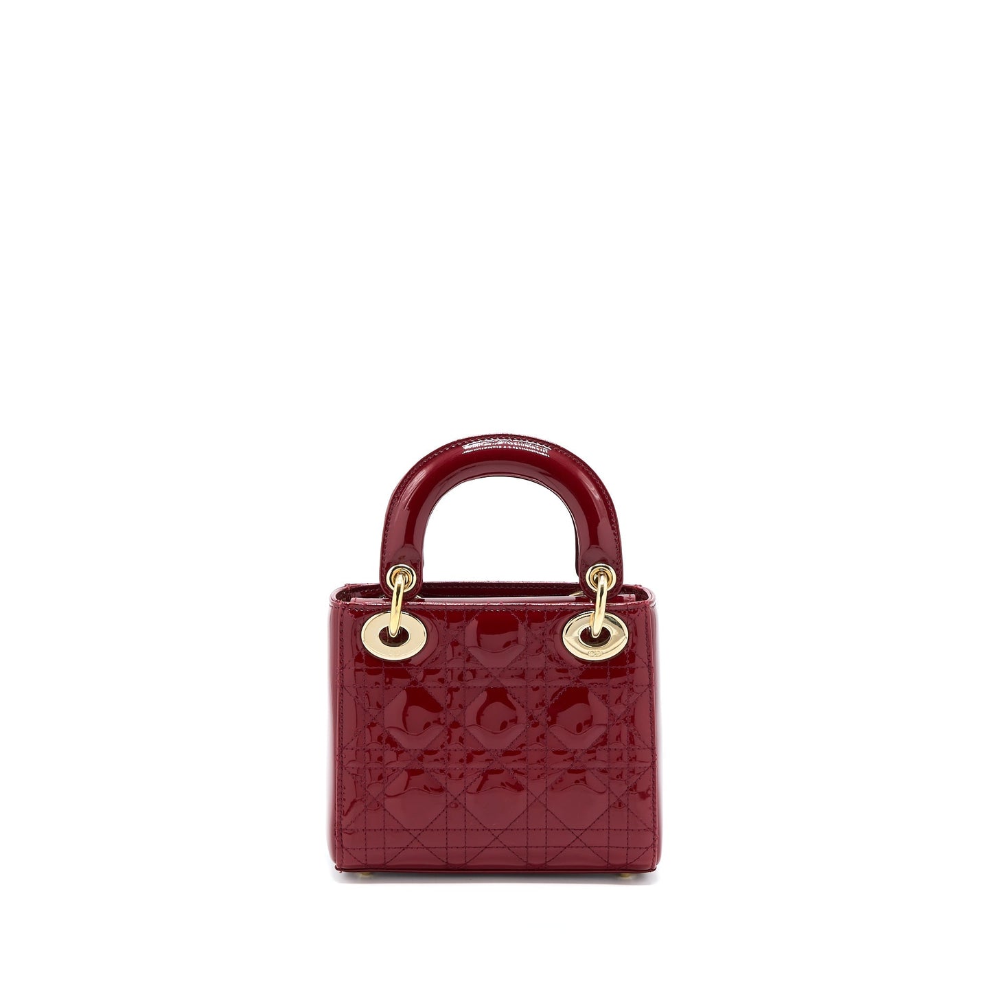Luxury Dior Mini Lady Luxury Dior Patent Red GHW