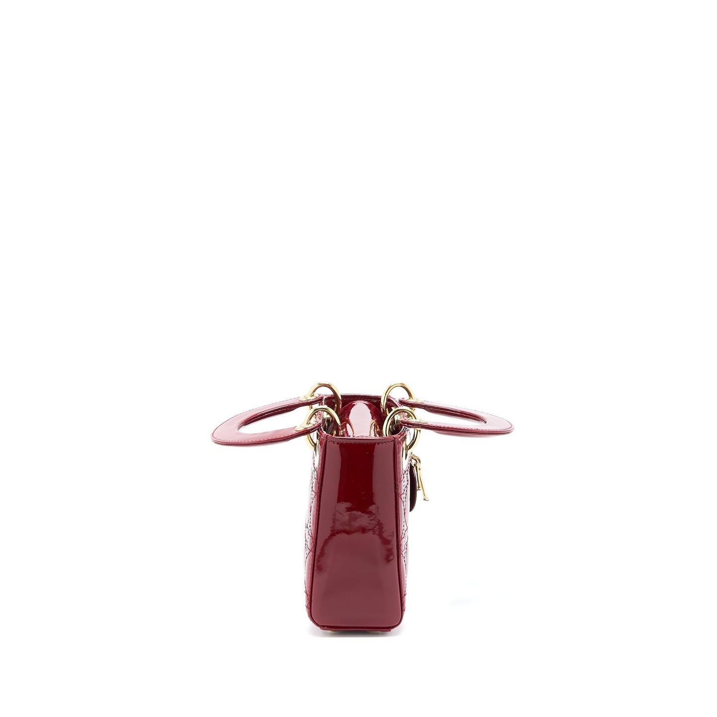 Luxury Dior Mini Lady Luxury Dior Patent Red GHW