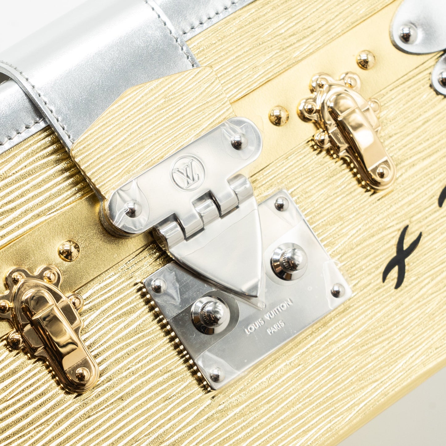 Louis Vuitton petit Malle epi gold / silver SHW