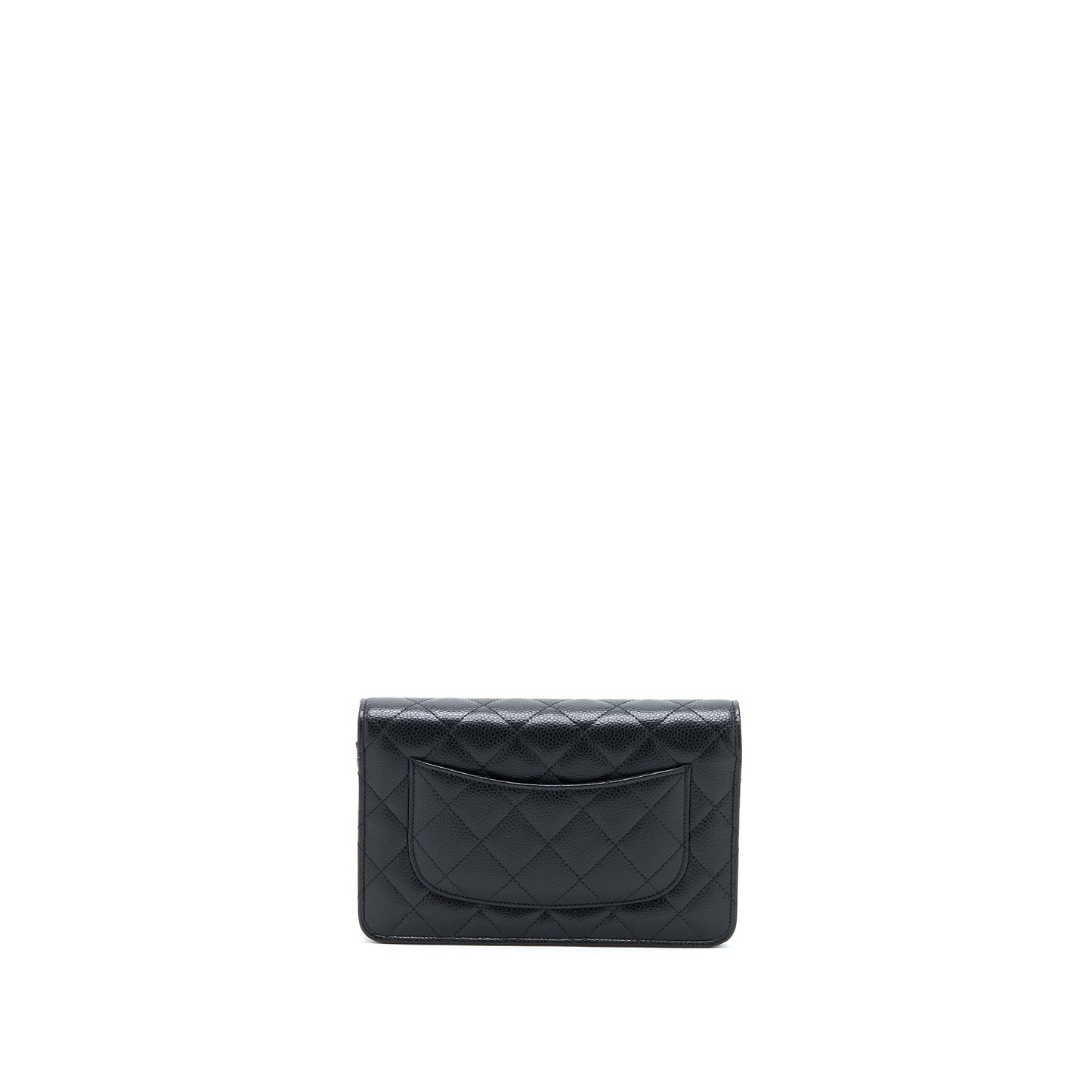 Chanel Classic Wallet On Chain Caviar Black GHW (Microchip)