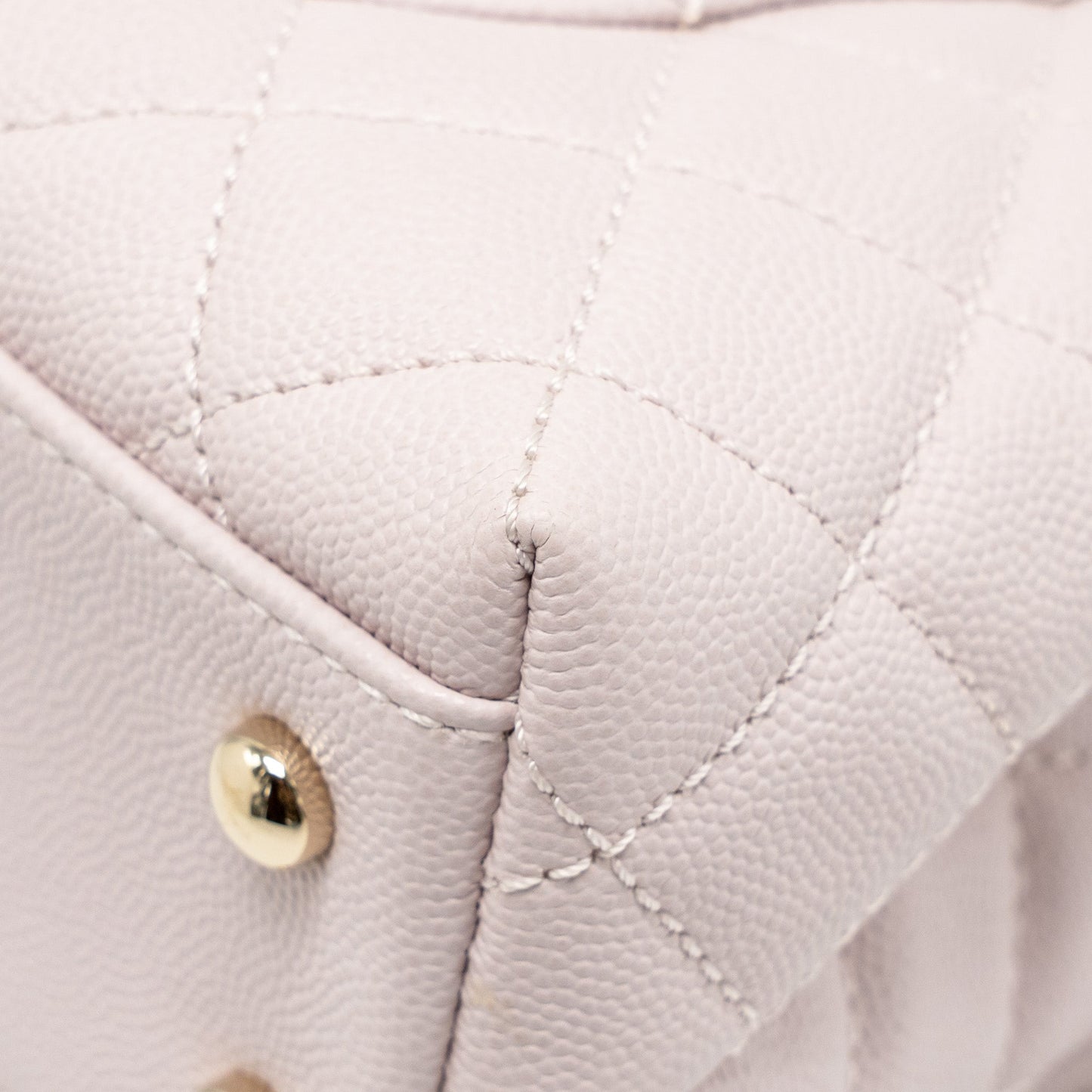 Chanel Small Coco handle caviar light pink LGHW