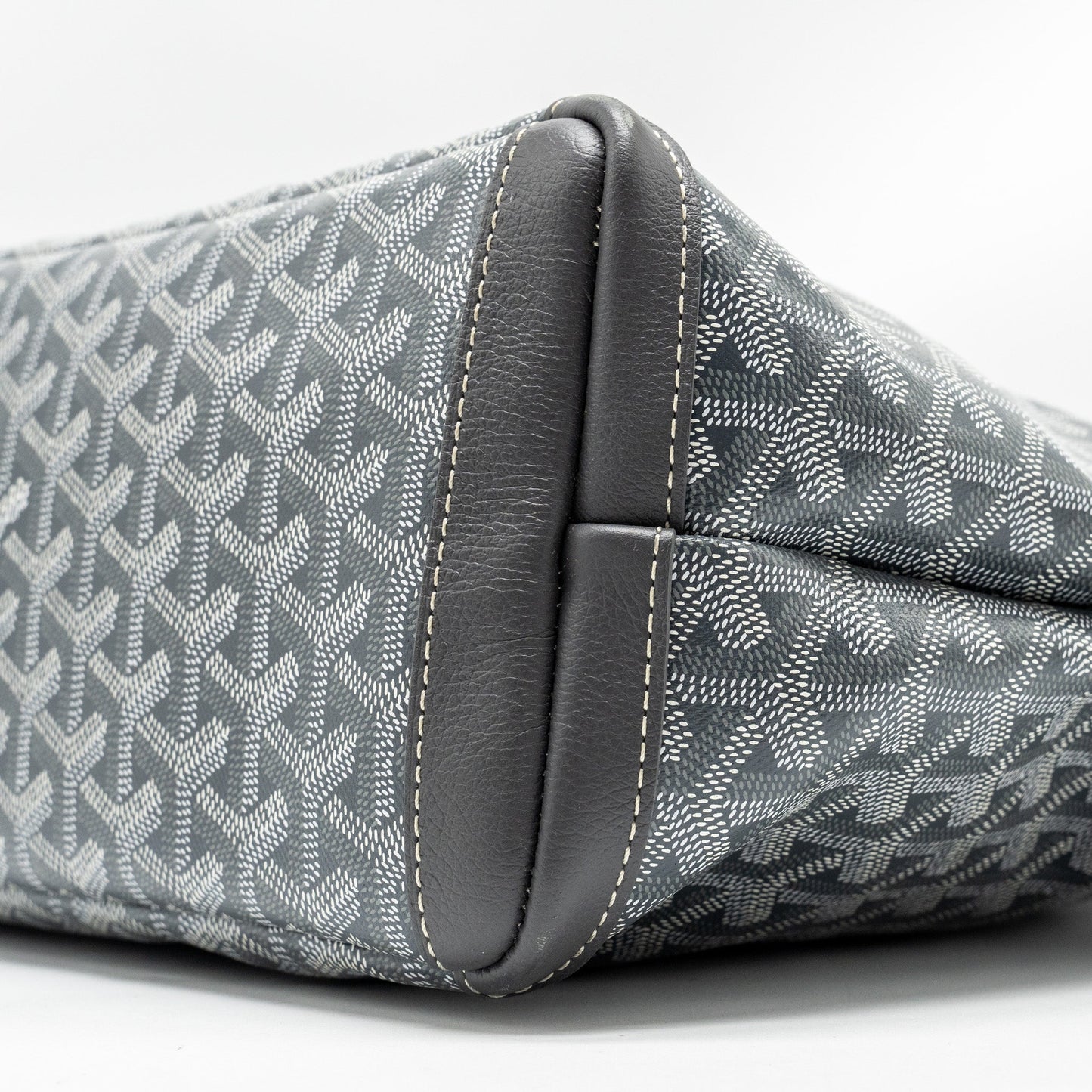 Goyard Artois Tote bag goyardline canvas / calfskin grey SHW