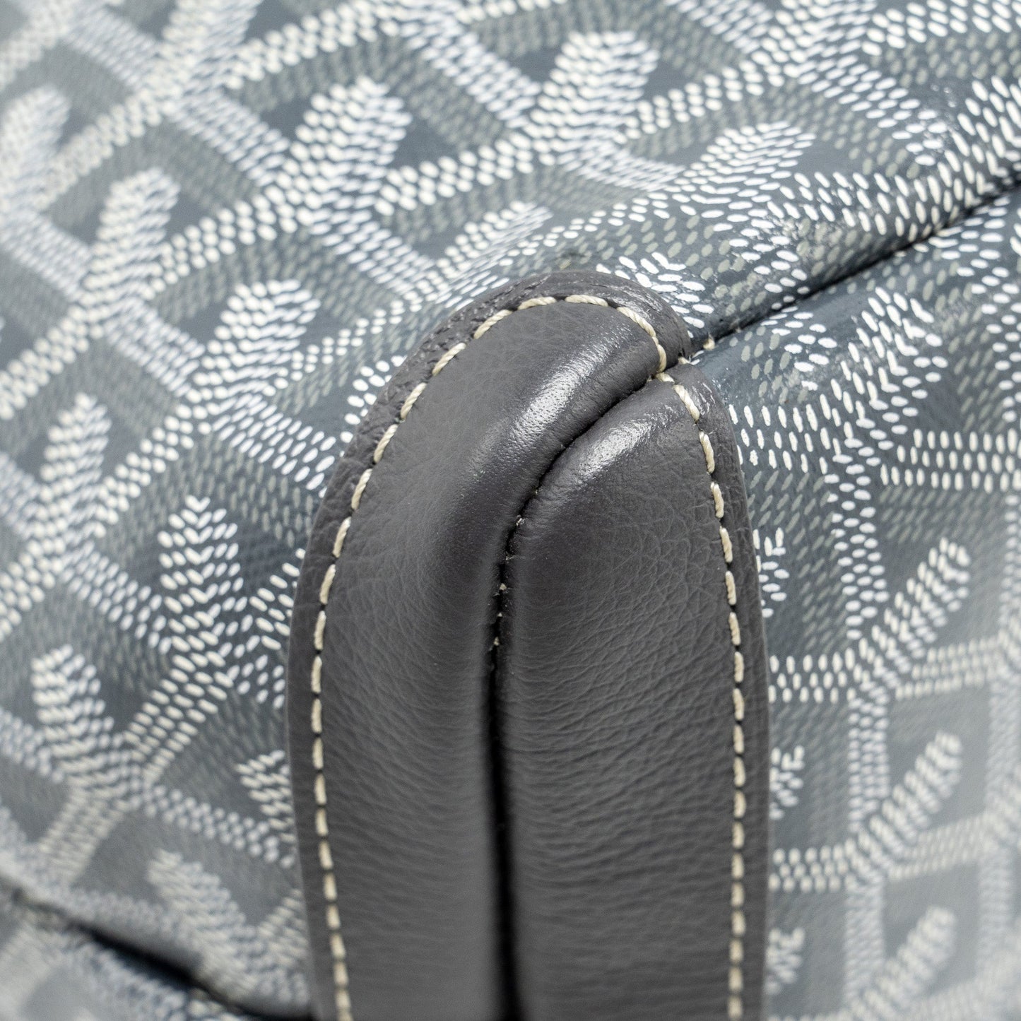 Goyard Artois Tote bag goyardline canvas / calfskin grey SHW