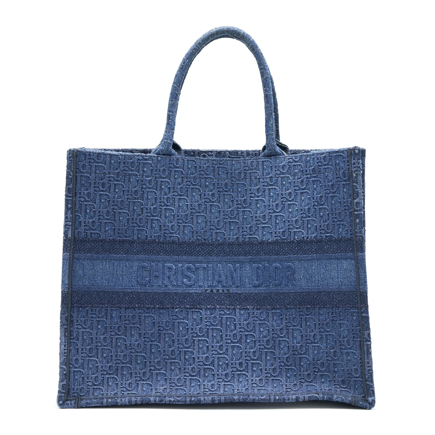 Luxury Dior Denim Luxury Dior logo print Book Tote