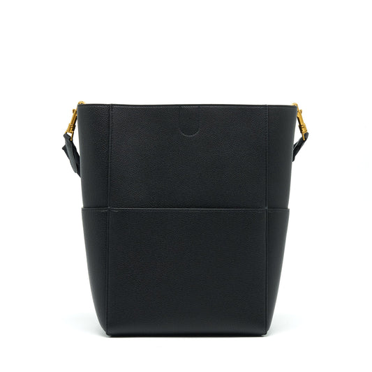 Celine Sangle Bucket Bag Black With GHW