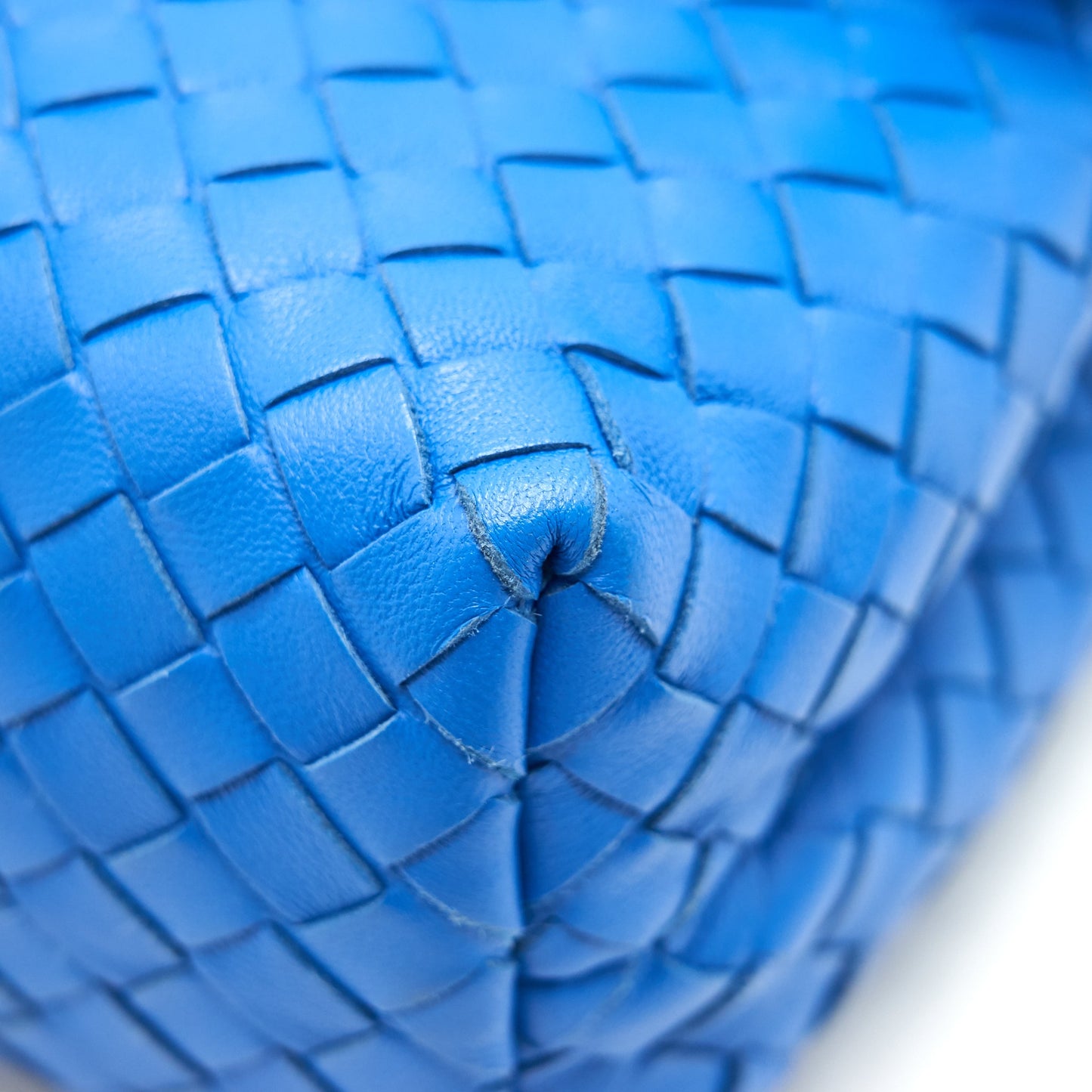 BOTTEGA VENETA SMALL OLYMPIA BAG BLUE