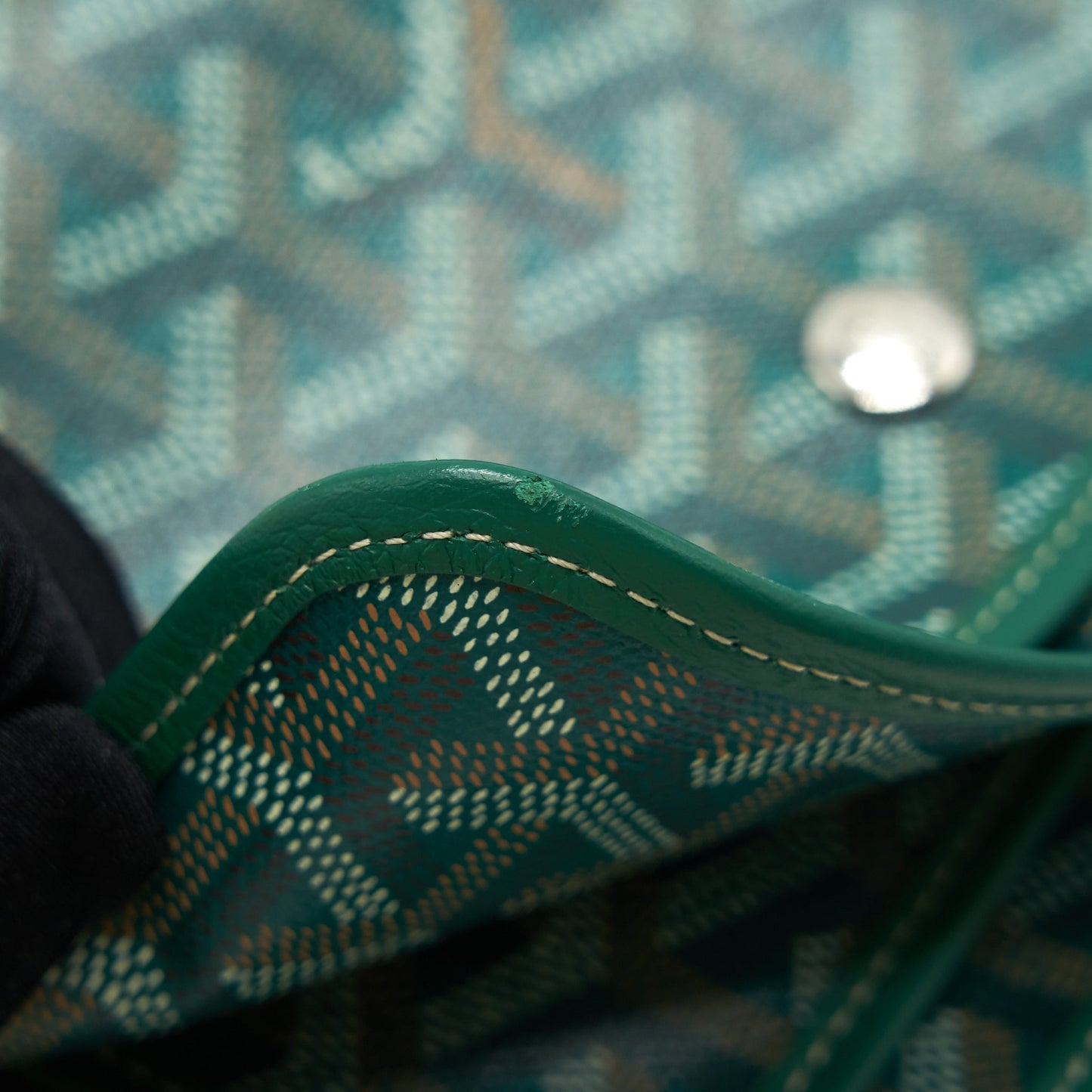 Goyard Plumet Crossbag Wallet Clutch Green