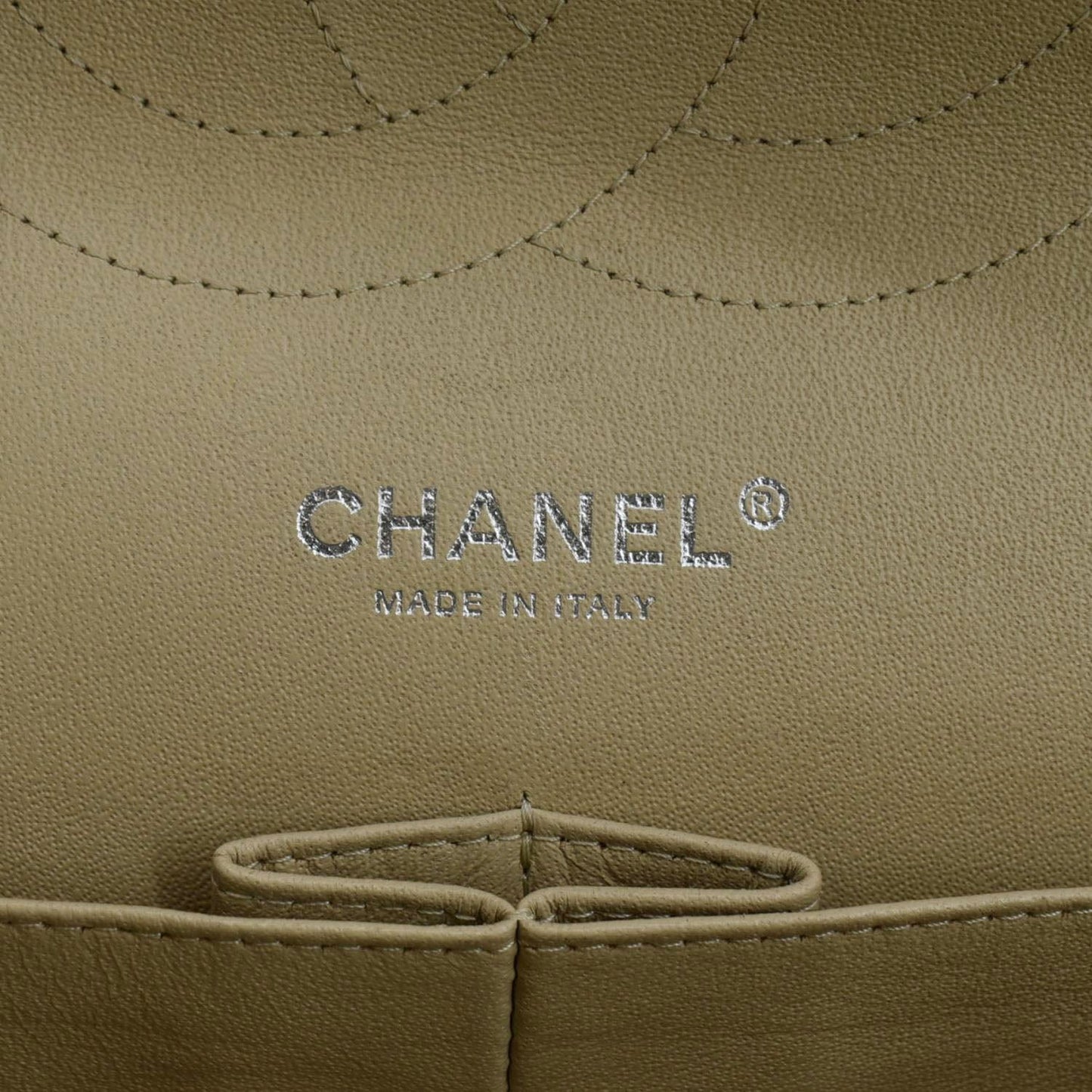 CHANEL Classic Jumbo Double Flap Quilted Caviar Leather Shoulder Bag Cream