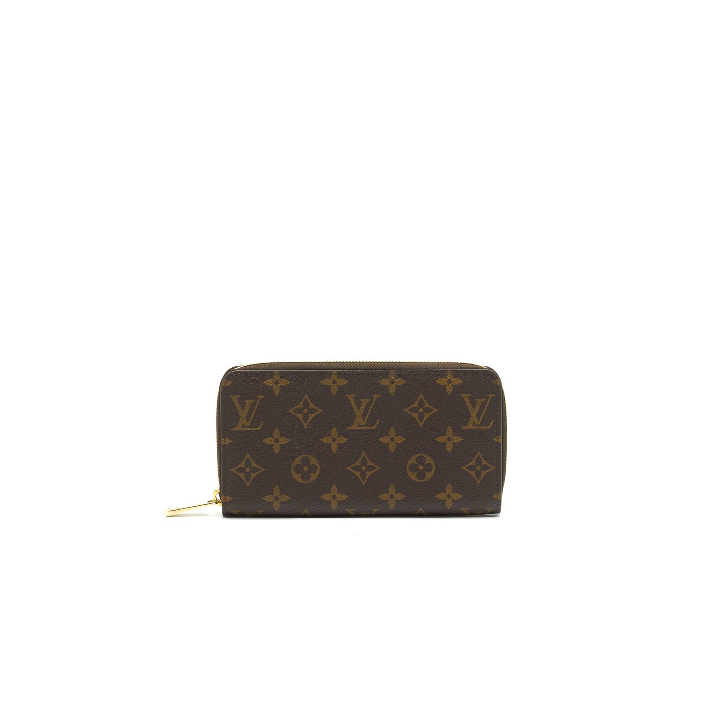 LOUIS VUITTON ZIPPY WALLET MONOGRAM CANVAS BROWN