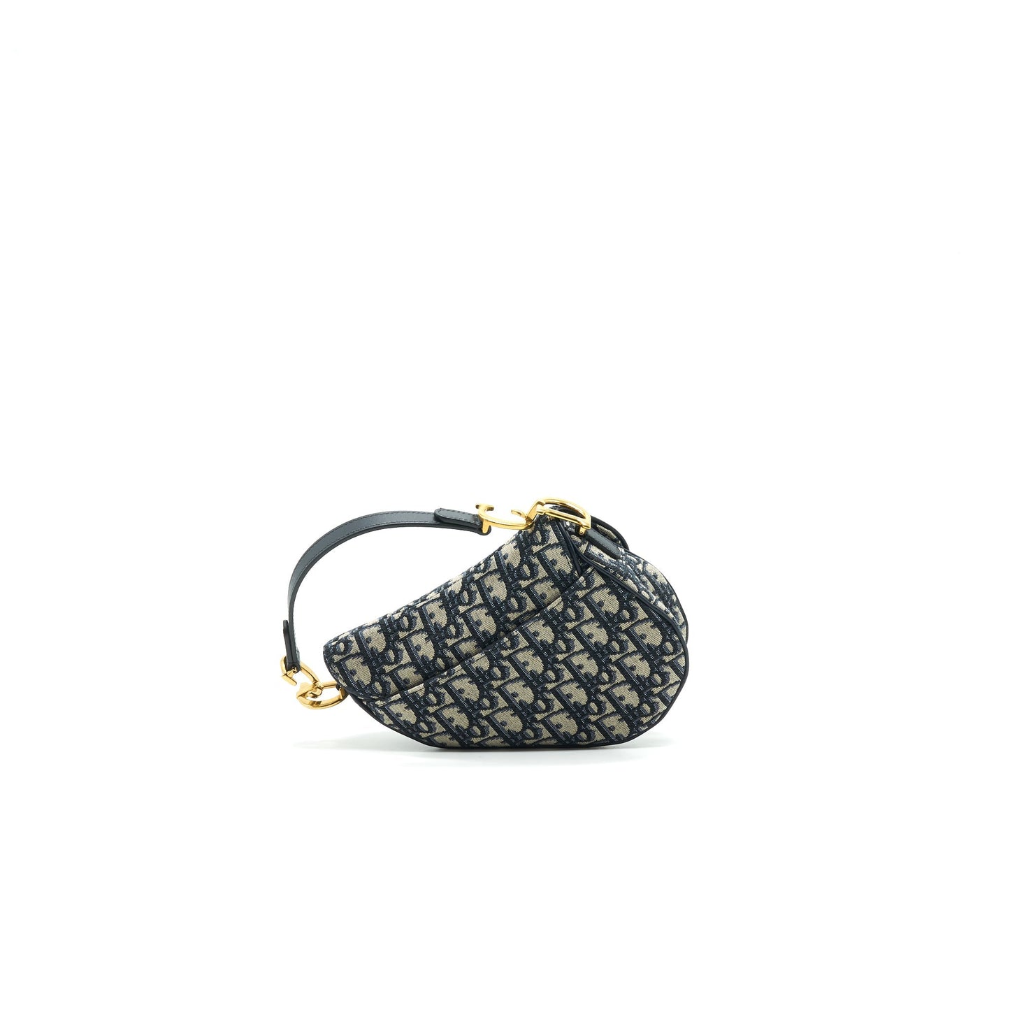 Luxury Dior Mini Saddle Bag Blue Oblique Jacquard