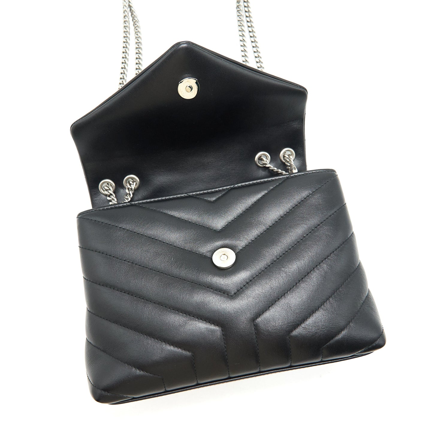 Saint Laurent Small Loulou Bag Black SHW