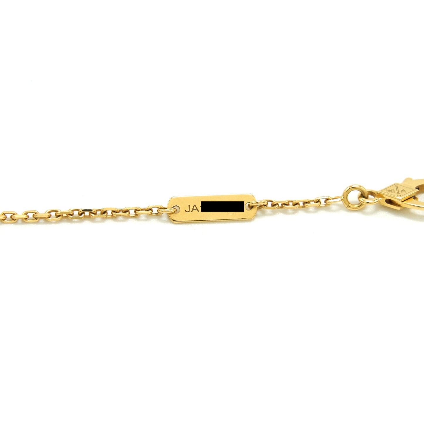 VAN CLEEF & ARPELS VINTAGE ALHAMBRA PENDANT YELLOW GOLD WHITE MOTHER-OF-PEARL
