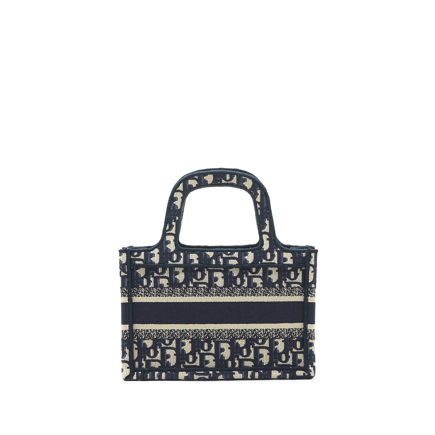 Luxury Dior mini book Tote Bag in blue Oblique