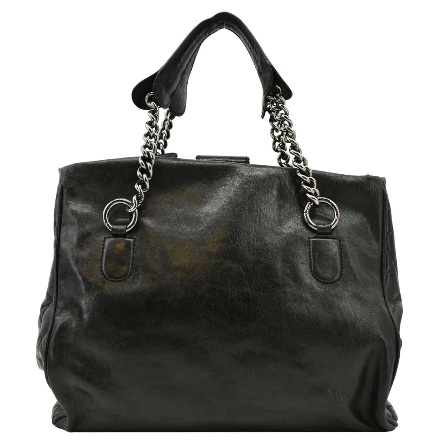 CHANEL Perfect Day Large Leather Tote Bag Black