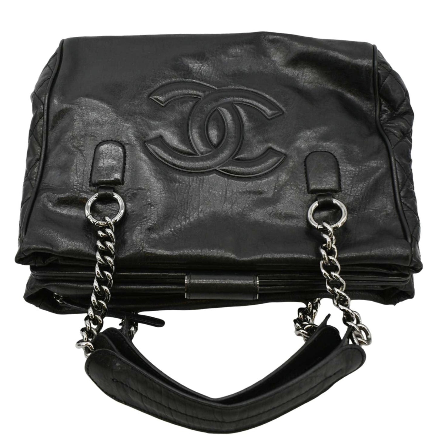 CHANEL Perfect Day Large Leather Tote Bag Black
