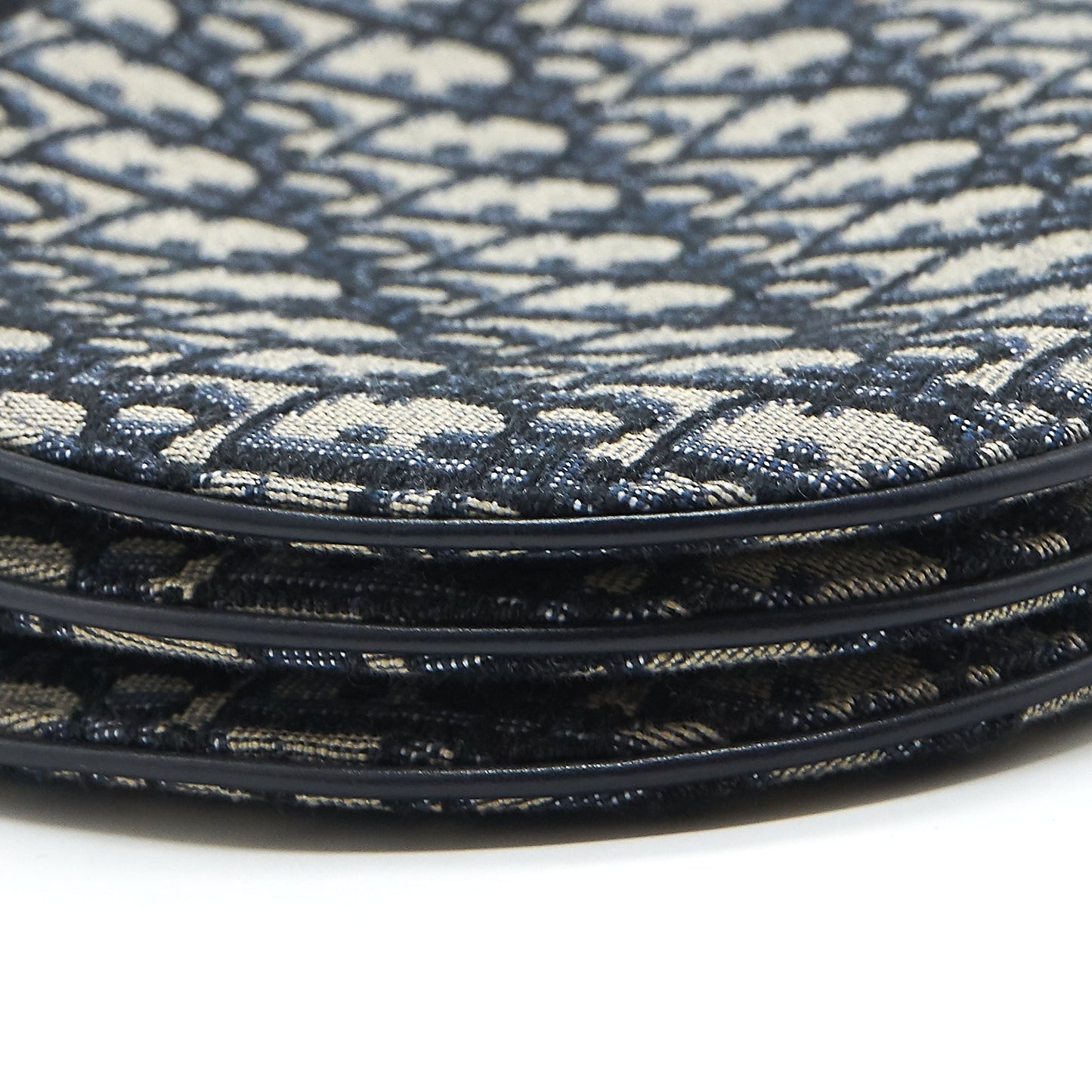 Luxury Dior Saddle Trio Crossbody Pouch blue Oblique