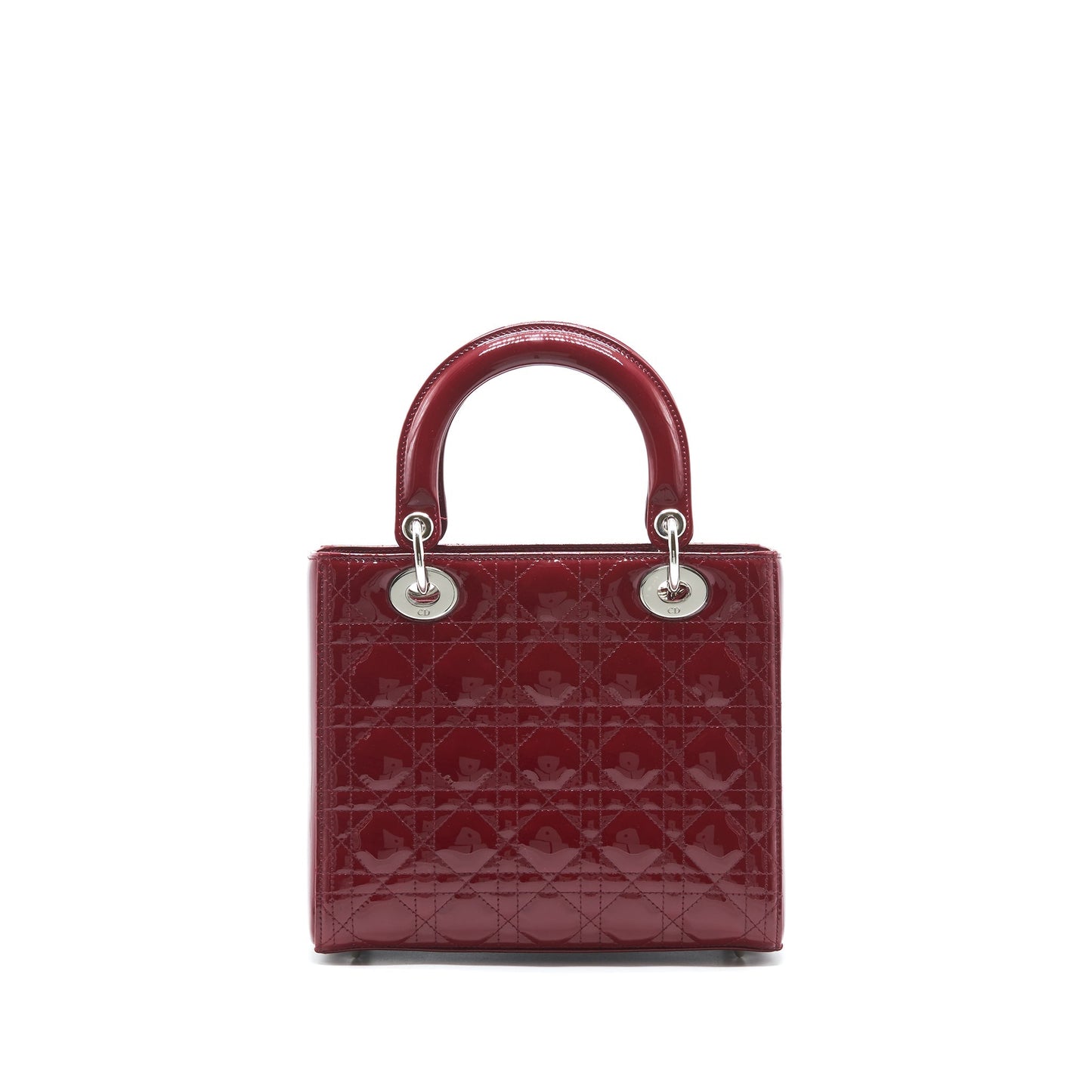 Luxury Dior lady Luxury Dior medium patent leather Red SHW