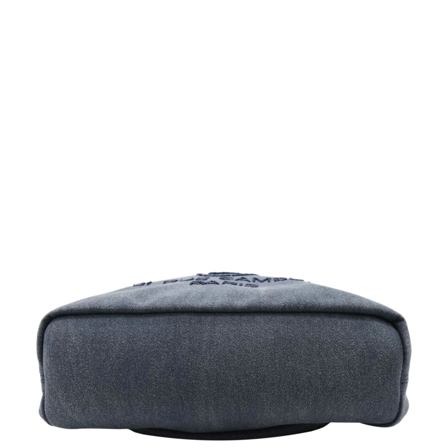 CHANEL Deauville Large Denim Backpack Blue