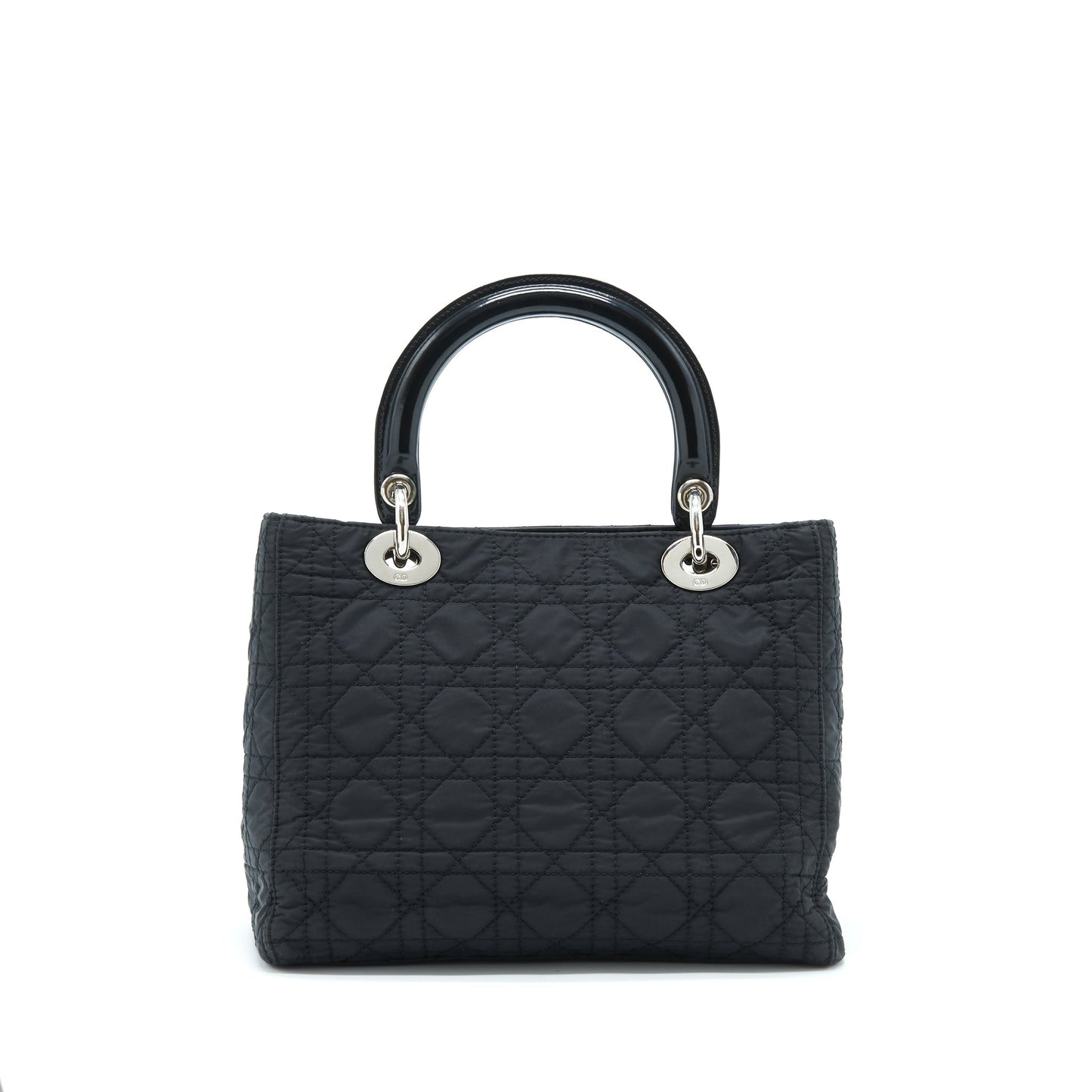 Luxury Dior Vintage Medium Lady Luxury Dior Nylon/Fabric Black SHW