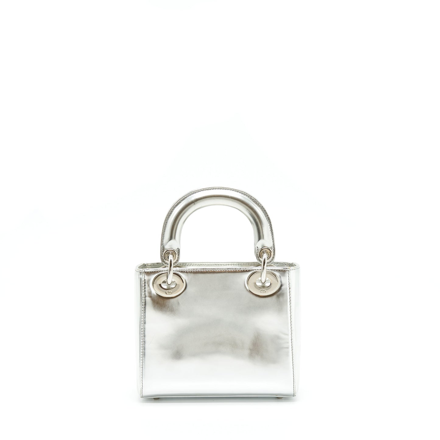 Luxury Dior Mini Lady Luxury Dior Metallic Silver SHW