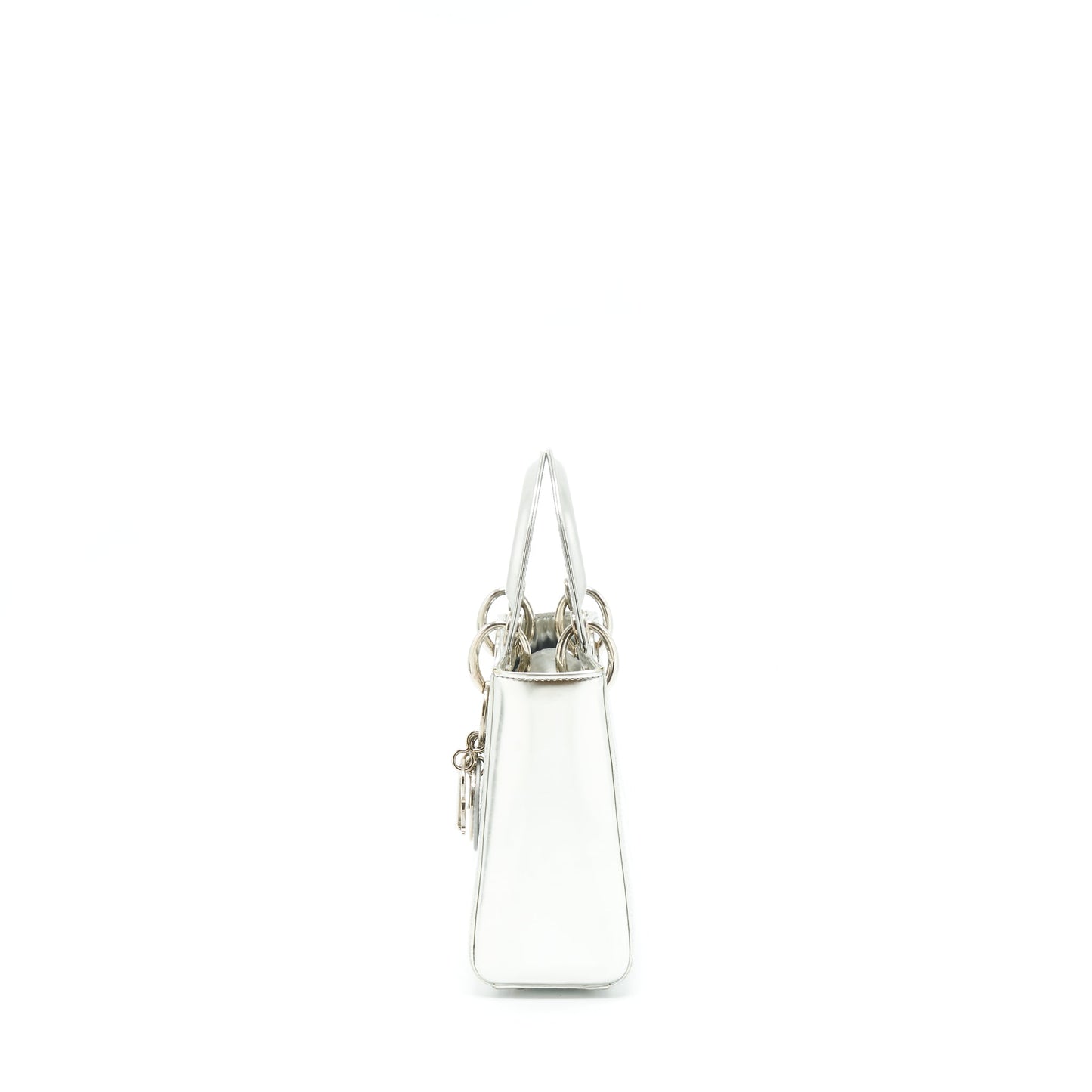 Luxury Dior Mini Lady Luxury Dior Metallic Silver SHW