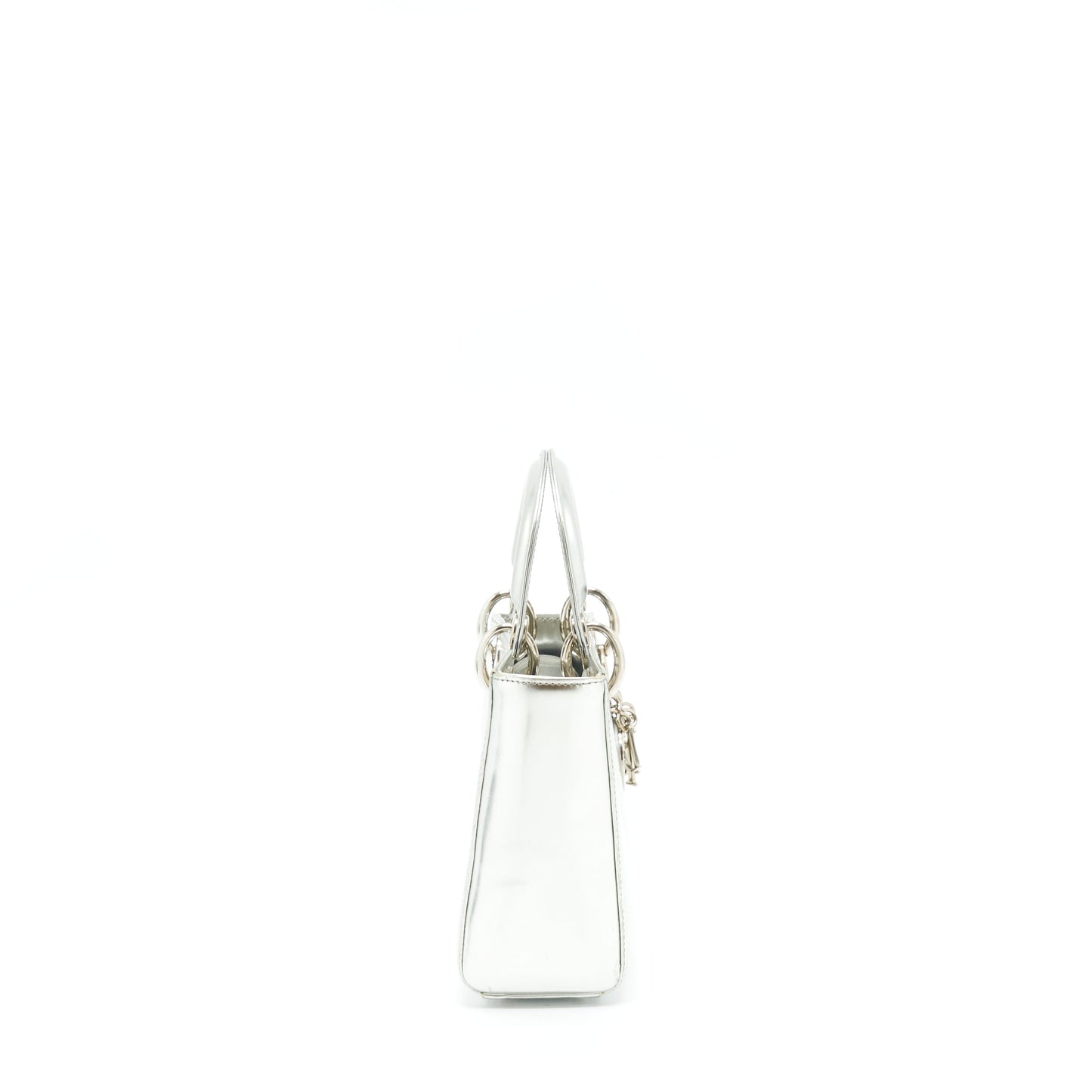 Luxury Dior Mini Lady Luxury Dior Metallic Silver SHW