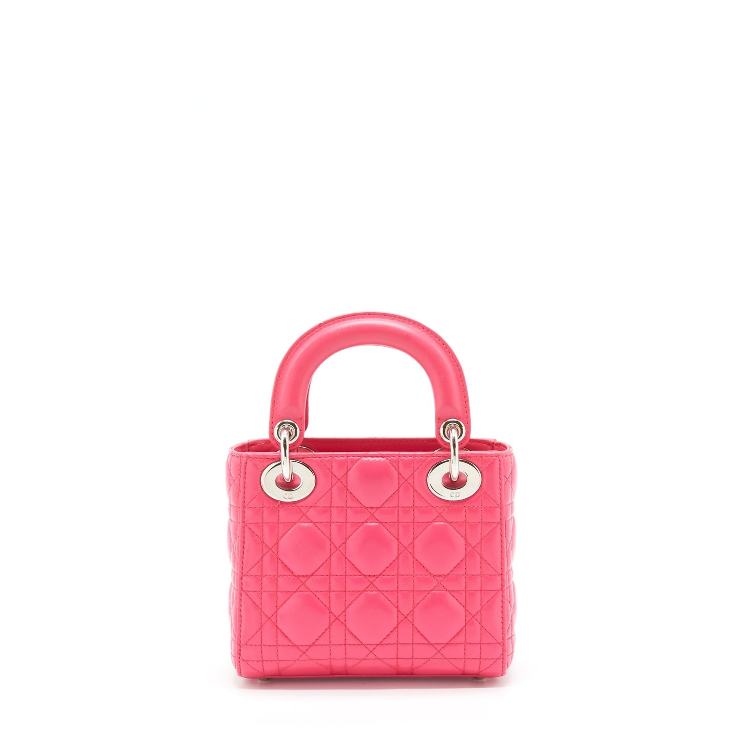 Luxury Dior Mini Lady Luxury Dior Lambskin Pink SHW
