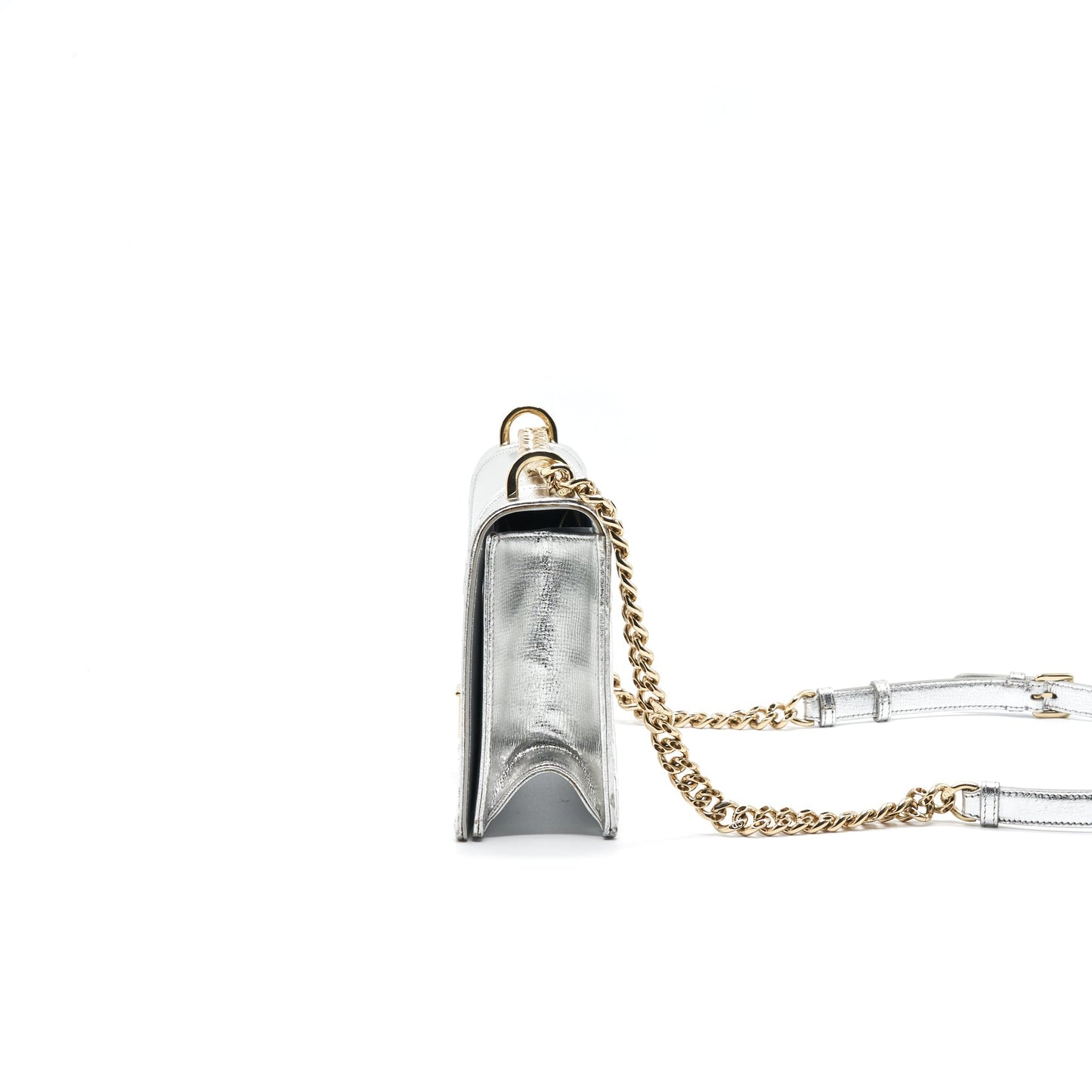 Luxury Diorama Goatskin Medium Silver