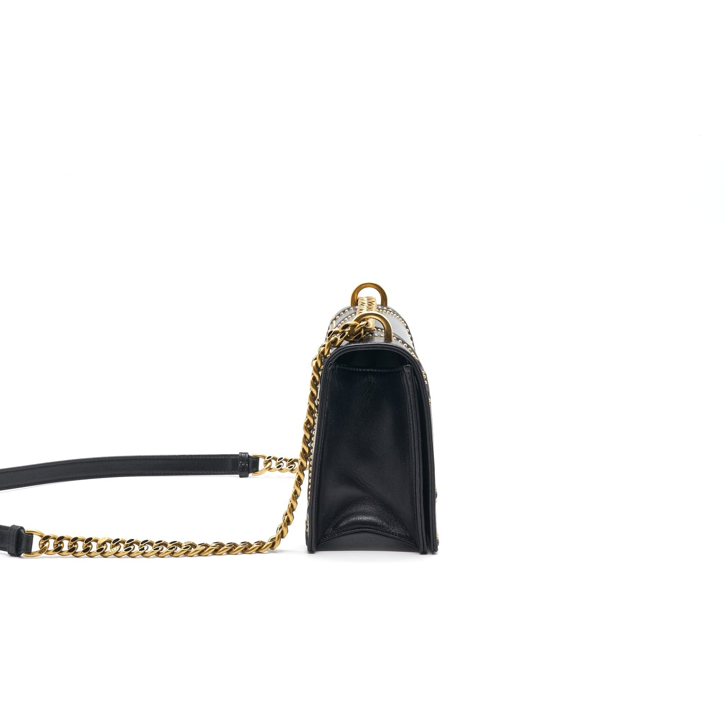 Luxury Dior Luxury Diorama Bag in Studded Lambskin Black GHW