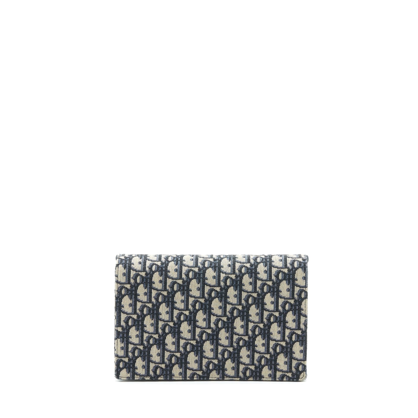 Luxury Dior Saddle Pouch With Chain Blue Luxury Dior Oblique Jacquard GHW