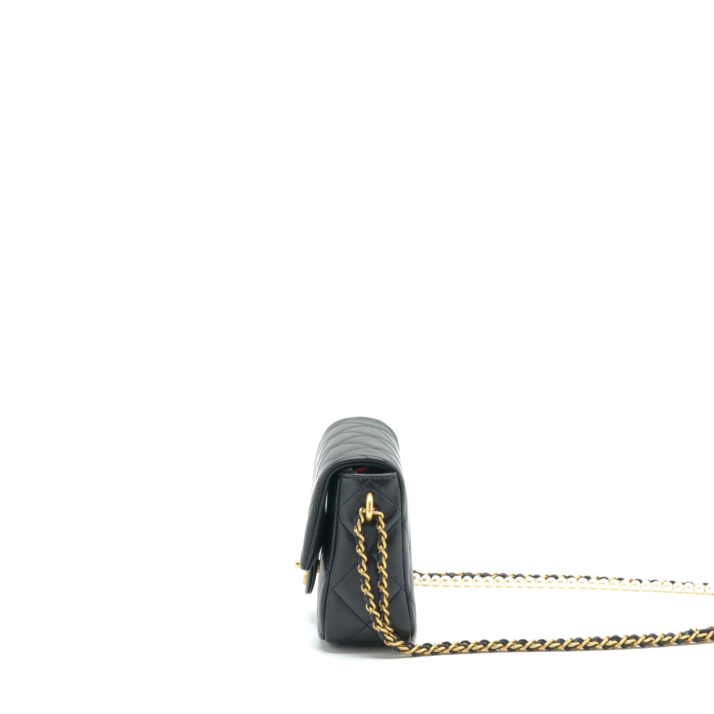 Chanel My Perfect Mini Flap Bag Lambskin Black GHW (Microchip)