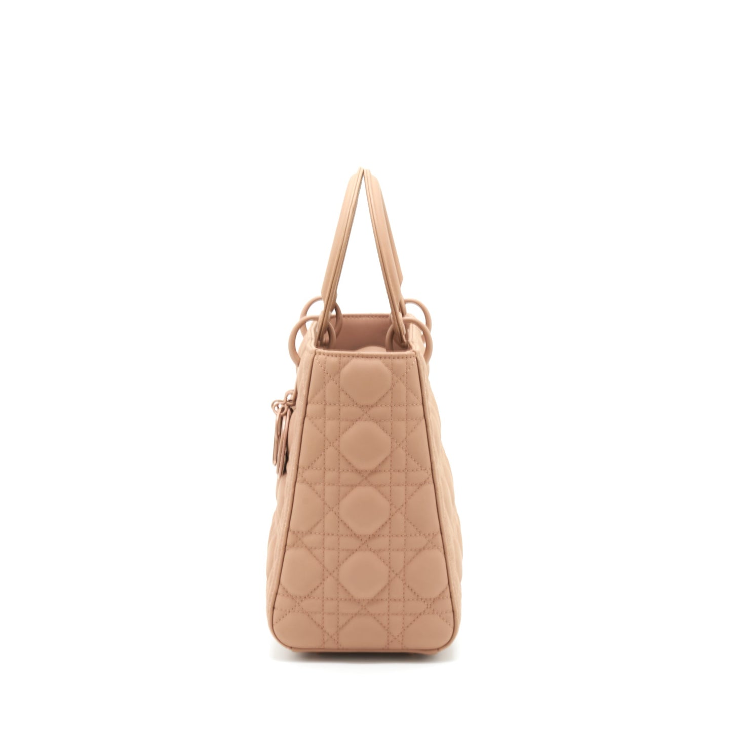 Luxury Dior Medium Lady Luxury Dior Blush Ultramatte Cannage Calfskin Bag