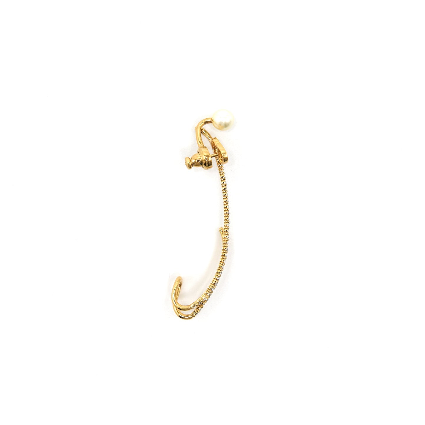 Christian Luxury Dior One Side Cuff Earring