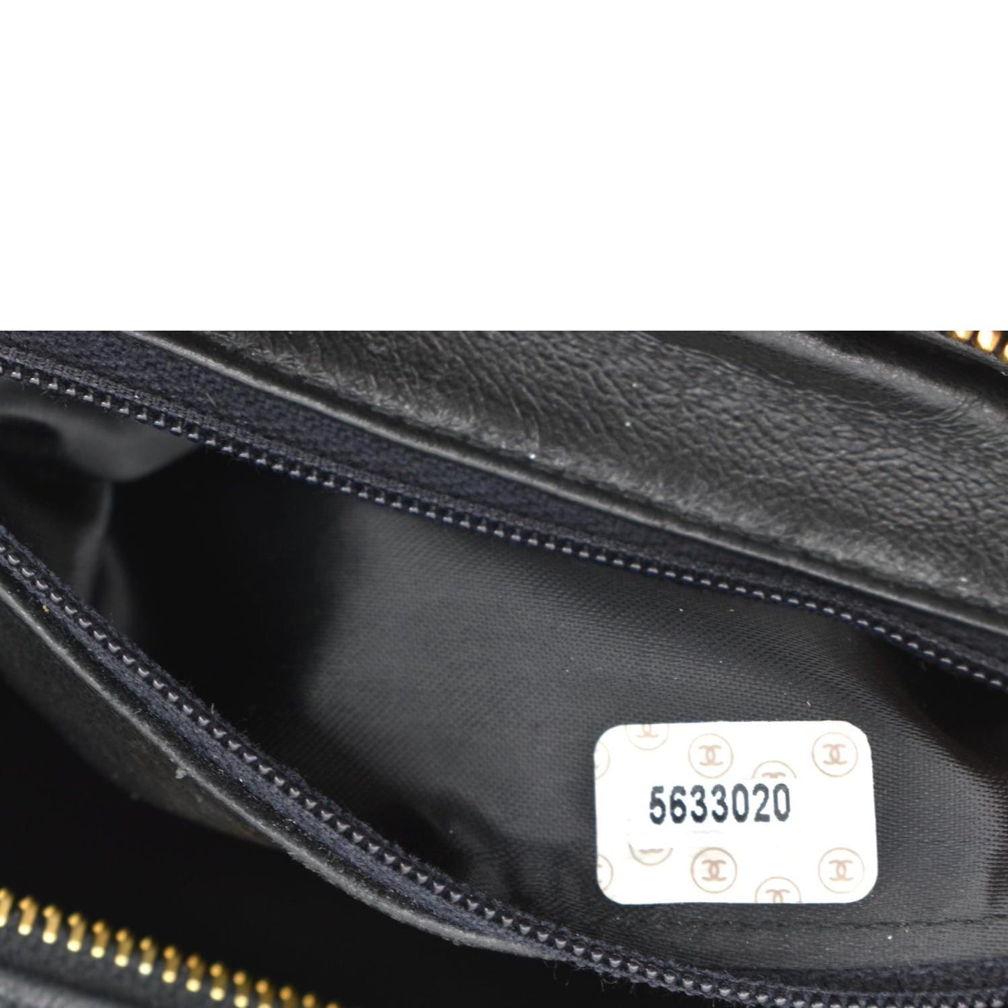 CHANEL Small Vintage Lambskin Leather Handbag Black